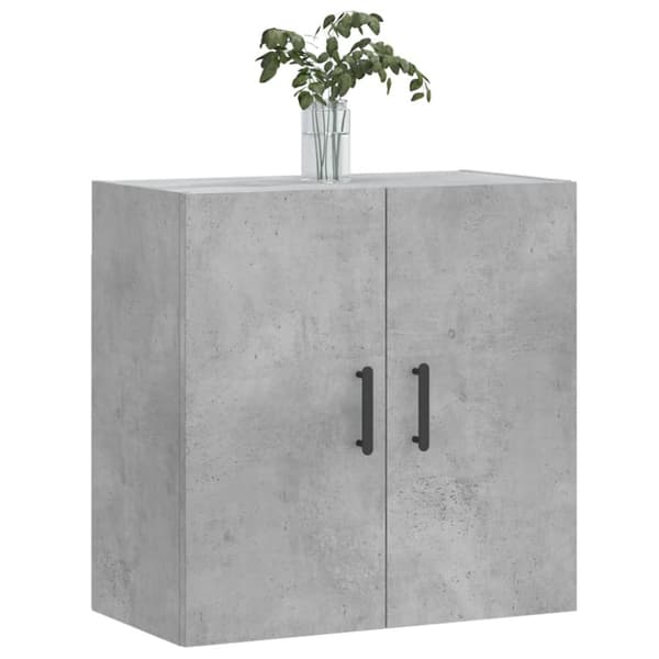 Opbevaringsskabe - Living vægskab 60x31x60 cm konstrueret træ betongrå