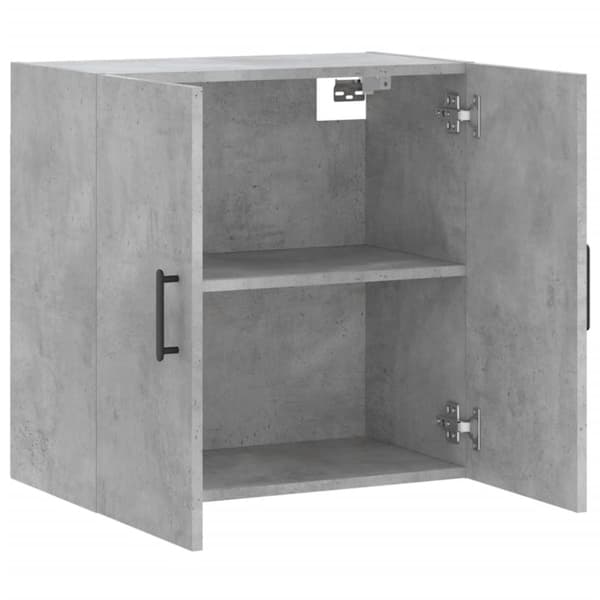 Opbevaringsskabe - Living vægskab 60x31x60 cm konstrueret træ betongrå