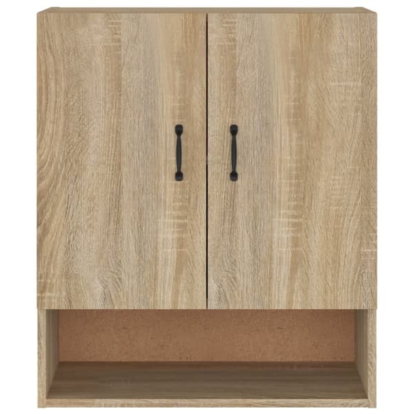 Opbevaringsskabe - Living vægskab 60x31x70 cm konstrueret træ sonoma-eg