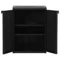 Miniatyrbillede 5 af 10: Opbevaringsskabe - Living opbevaringsskab til haven 65x45x88 cm PP-rattan sort