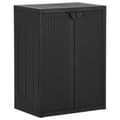 Miniatyrbillede 2 af 10: Opbevaringsskabe - Living opbevaringsskab til haven 65x45x88 cm PP-rattan sort