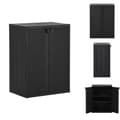 Miniatyrbillede 1 af 10: Opbevaringsskabe - Living opbevaringsskab til haven 65x45x88 cm PP-rattan sort