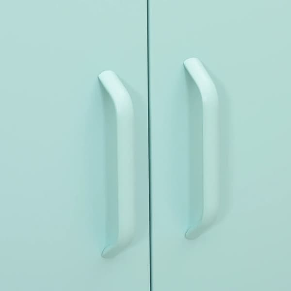 Opbevaringsskabe - Living opbevaringsskab 80x35x101,5 cm stål mintgrøn