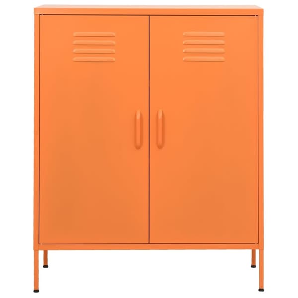 Säilytys- & lukkokaapit - Living Varastokaappi oranssi 80x35x101,5 cm teräs