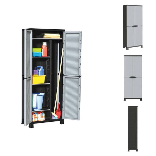 Opbevaringsskabe - Living opbevaringsskab 68x39x171,5 cm plastik