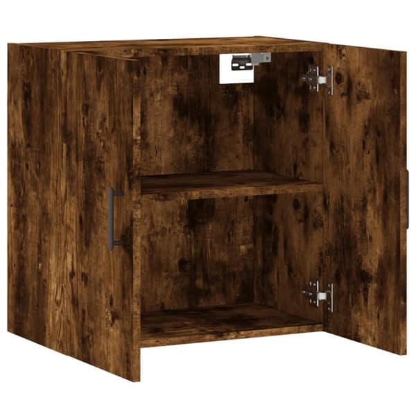 Förvaringsskåp & garderober - Living Väggskåp rökfärgad ek 60x31x60 cm konstruerat trä