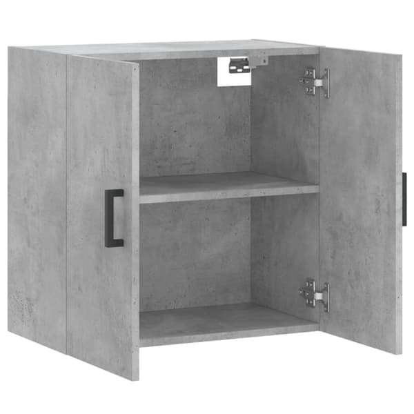 Förvaringsskåp & garderober - Living Väggskåp betonggrå 60x31x60 cm konstruerat trä
