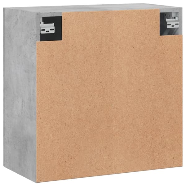 Förvaringsskåp & garderober - Living Väggskåp betonggrå 60x31x60 cm konstruerat trä