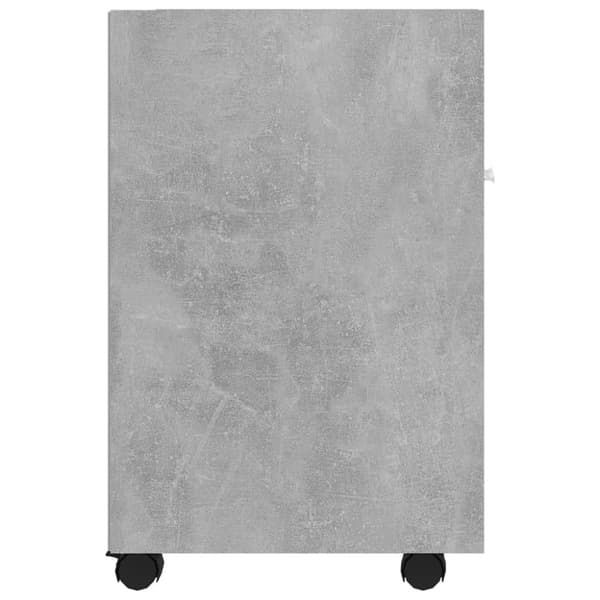 Opbevaringsskabe - Living sideskab med hjul 33x38x60 cm spånplade betongrå