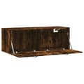 Miniatyrbillede 7 af 11: Opbevaringsskabe - Living vægskab 100x36,5x35 cm konstrueret træ røget sonoma-eg