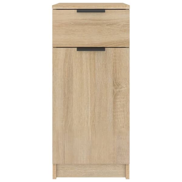 Opbevaringsskabe - Living skrivebord 33,5x50x75 cm konstrueret træ sonoma-eg