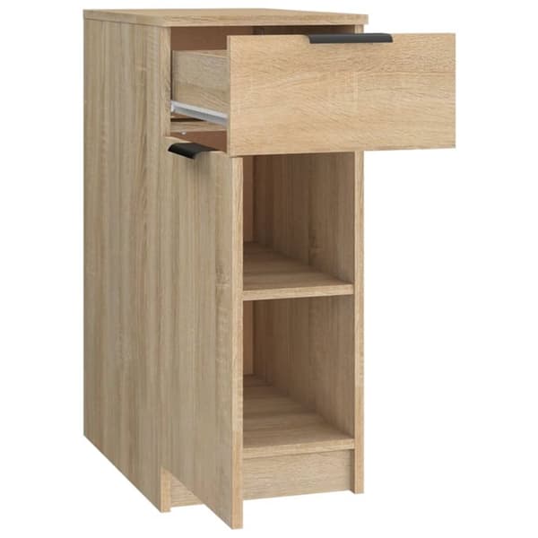 Opbevaringsskabe - Living skrivebord 33,5x50x75 cm konstrueret træ sonoma-eg