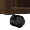 Miniatyrbillede 10 af 11: Opbevaringsskabe - Living skab med hjul 60x35x75 cm konstrueret træ brun egetræsfarve