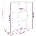 Miniatyrbillede 11 af 11: Opbevaringsskabe - Living skab med hjul 60x35x75 cm konstrueret træ brun egetræsfarve