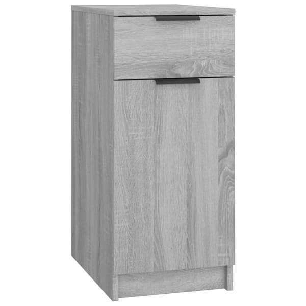 Opbevaringsskabe - Living skrivebord 33,5x50x75 cm konstrueret træ grå sonoma-eg