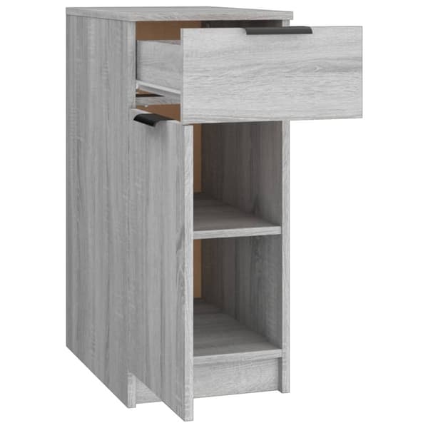 Opbevaringsskabe - Living skrivebord 33,5x50x75 cm konstrueret træ grå sonoma-eg
