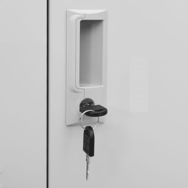 Opbevaringsskabe - Living skab 90x45x92,5 cm stål lysegrå