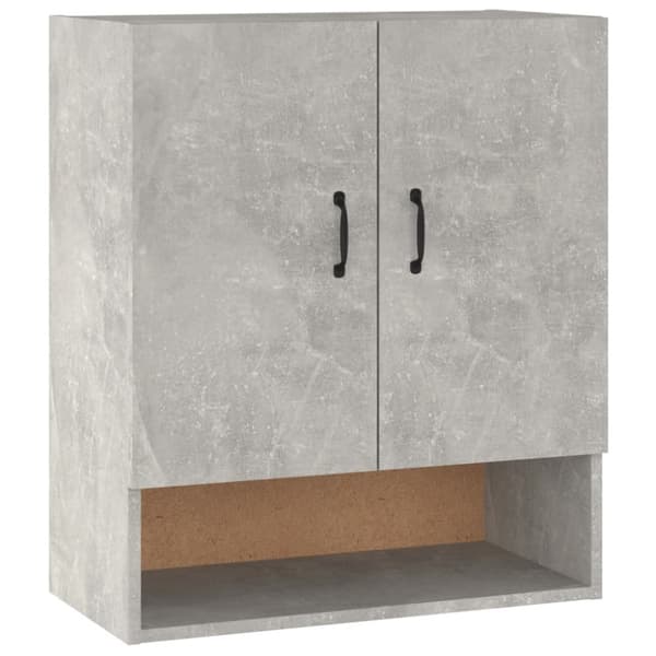 Opbevaringsskabe - Living vægskab 60x31x70 cm konstrueret træ betongrå