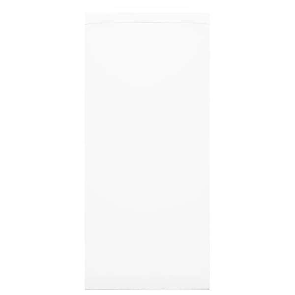 Förvaringsskåp & garderober - Living Dokumentskåp med skjutdörr vit 90x40x90 cm stål