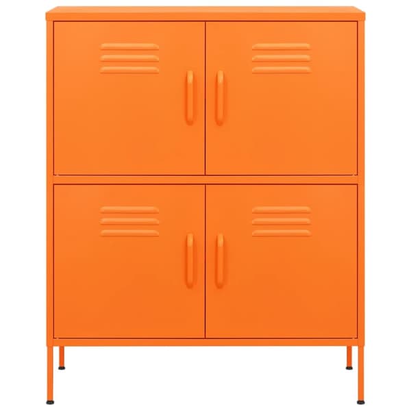 Opbevaringsskabe - Living opbevaringsskab 80x35x101,5 cm stål orange