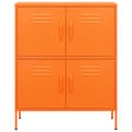 Miniatyrbillede 4 af 11: Opbevaringsskabe - Living opbevaringsskab 80x35x101,5 cm stål orange