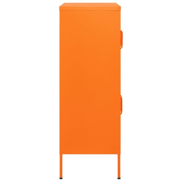Opbevaringsskabe - Living opbevaringsskab 80x35x101,5 cm stål orange