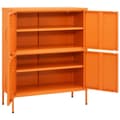 Miniatyrbillede 7 af 11: Opbevaringsskabe - Living opbevaringsskab 80x35x101,5 cm stål orange