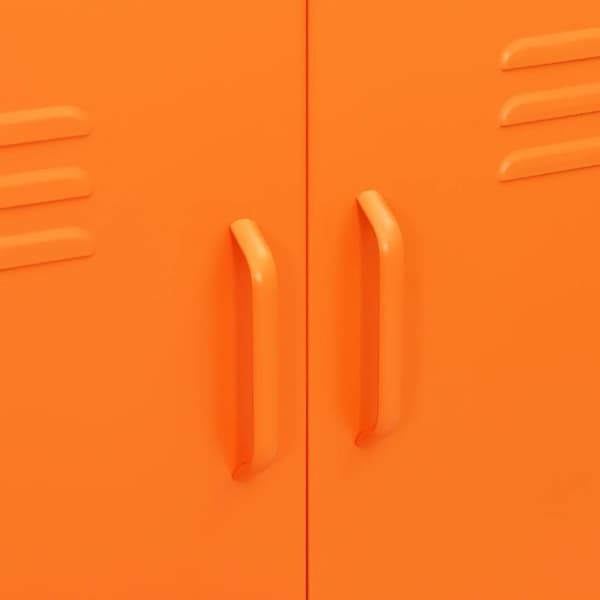 Opbevaringsskabe - Living opbevaringsskab 80x35x101,5 cm stål orange