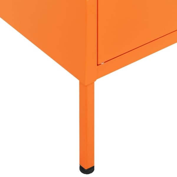 Opbevaringsskabe - Living opbevaringsskab 80x35x101,5 cm stål orange