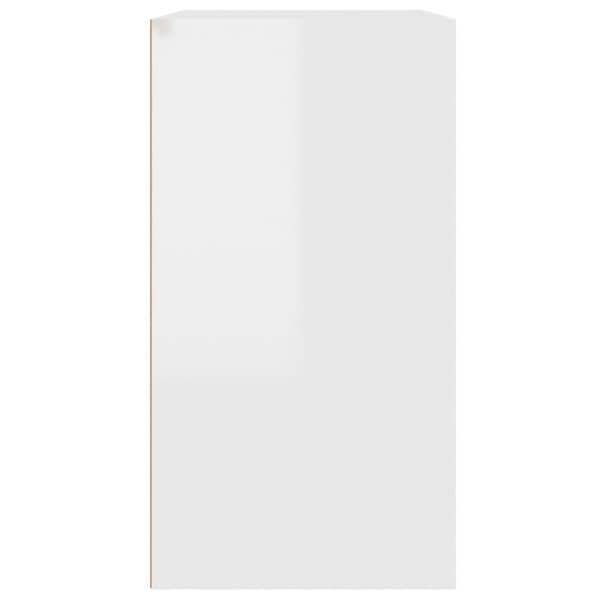 Opbevaringsskabe - Living badeværelsesskab 80x40x75 cm konstrueret træ hvid højglans