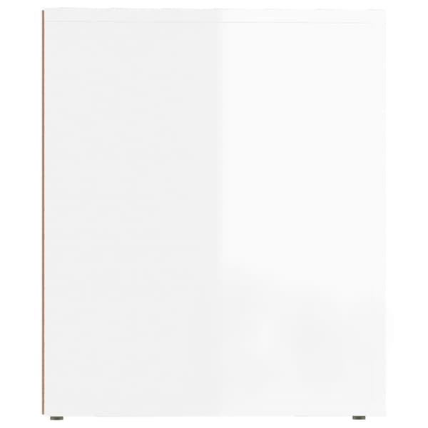 Förvaringsskåp & garderober - Living Sängbord 2 st vit högglans 50x39x47 cm