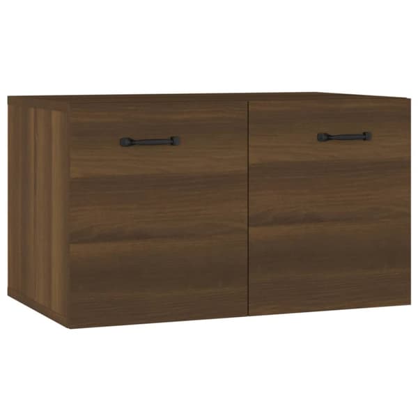 Förvaringsskåp & garderober - Living Väggskåp brun ek 60x36,5x35 cm konstruerat trä