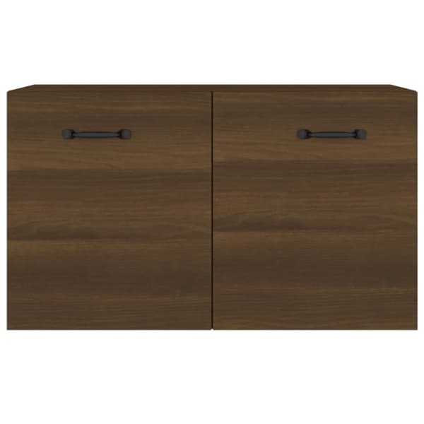Förvaringsskåp & garderober - Living Väggskåp brun ek 60x36,5x35 cm konstruerat trä