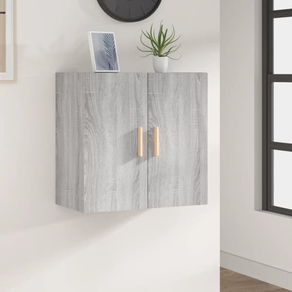 Opbevaringsskabe - Living vægskab 60x30x60 cm konstrueret træ grå sonoma-eg