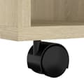 Miniatyrbillede 9 af 10: Opbevaringsskabe - Living skab med hjul 60x53x72 cm konstrueret træ sonoma-eg
