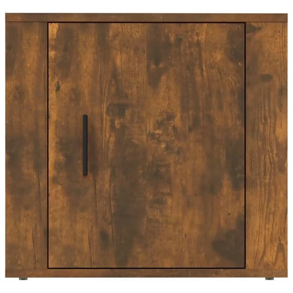 Förvaringsskåp & garderober - Living Sängbord 2 st Rökfärgad ek 50x39x47 cm