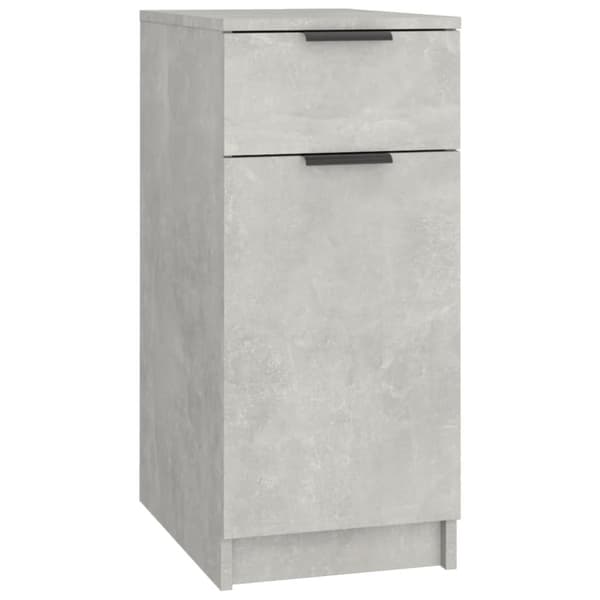 Opbevaringsskabe - Living skrivebord 33,5x50x75 cm konstrueret træ betongrå