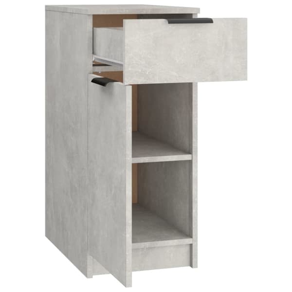 Opbevaringsskabe - Living skrivebord 33,5x50x75 cm konstrueret træ betongrå