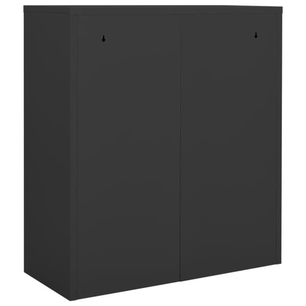 Förvaringsskåp & garderober - Living Dokumentskåp antracit 90x40x102 cm stål