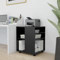 Miniatyrbillede 4 af 10: Opbevaringsskabe - Living rulleskab 60x53x72 cm konstrueret træ sort