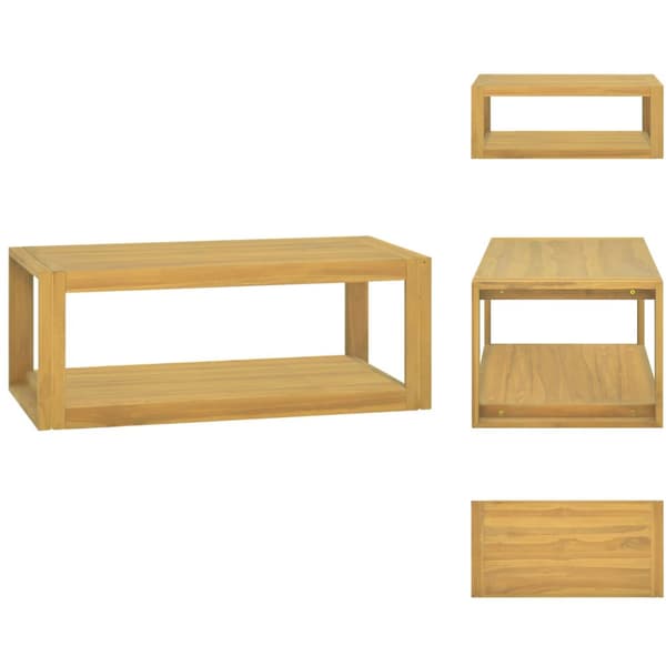 Opbevaringsskabe - Living væghængt badeværelsesskab 90x45x35 cm massivt teaktræ
