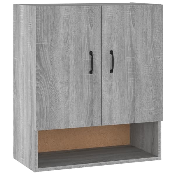 Opbevaringsskabe - Living vægskab 60x31x70 cm konstrueret træ grå sonoma-eg