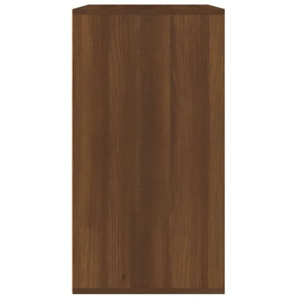 Opbevaringsskabe - Living badeværelsesskab 80x40x75 cm konstrueret træ brun egetræsfarve