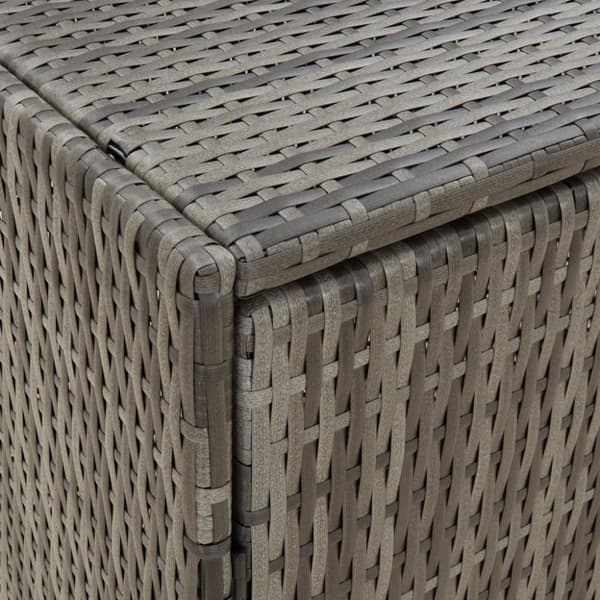 Opbevaringsskabe - Living opbevaringsskab til haven 198x55,5x80 cm polyrattan grå