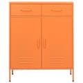 Miniatyrbillede 3 af 11: Opbevaringsskabe - Living opbevaringsskab 80x35x101,5 cm stål orange