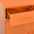Miniatyrbillede 7 af 11: Opbevaringsskabe - Living opbevaringsskab 80x35x101,5 cm stål orange