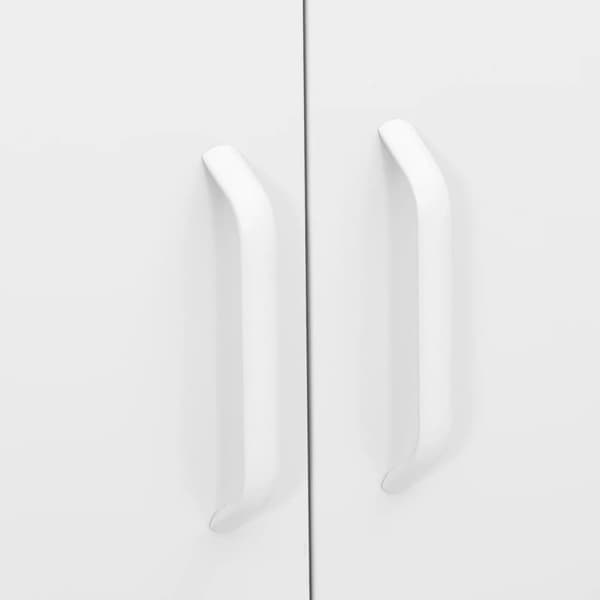 Förvaringsskåp & garderober - Living Förvaringsskåp vit 80x35x101,5 cm stål