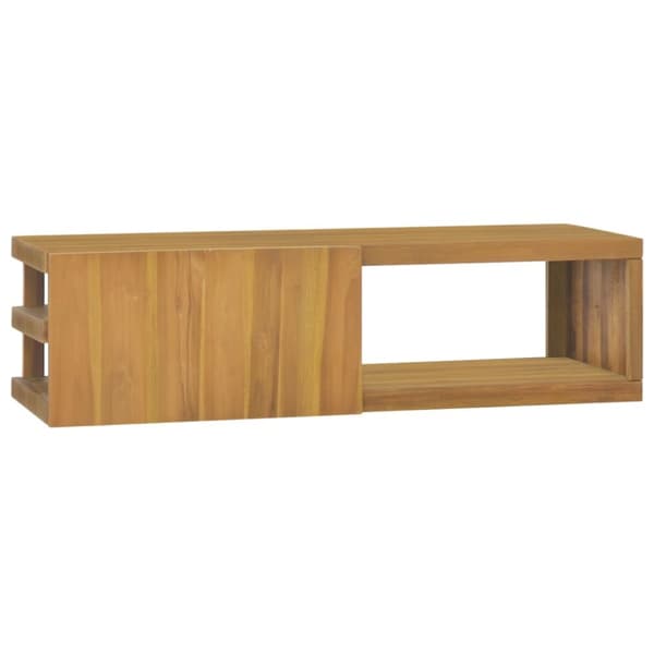 Opbevaringsskabe - Living væghængt badeværelsesskab 110x40x30 cm massivt teaktræ