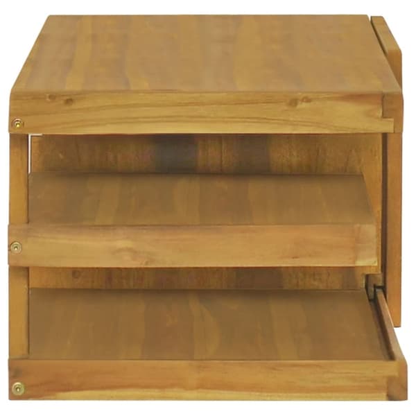 Opbevaringsskabe - Living væghængt badeværelsesskab 110x40x30 cm massivt teaktræ