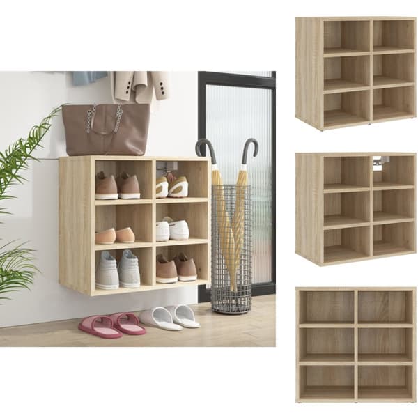 Opbevaringsskabe - Living skoreol 52,5x30x50 cm sonoma-eg